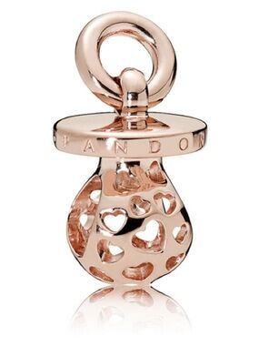 Pandora Rose Gold Pacifier Charm with Heart Cutouts